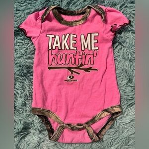 Mossy Oak Pink and Brown Camo Bodysuit